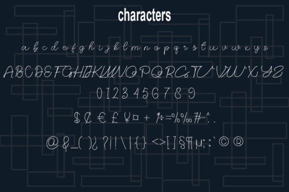 Simple Mateure Font PNG with transparent background - Preview 1