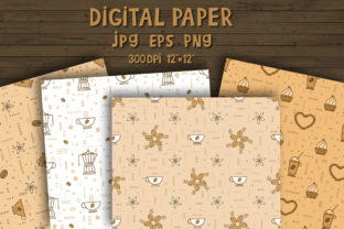 Cafe Rapper Paper With Pattern Coffee Digital Paper Pattern Graphic by Digital Craftyfox · Creative ...