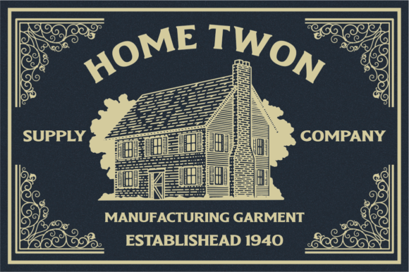 Home Twon Font PNG with transparent background - Preview 3