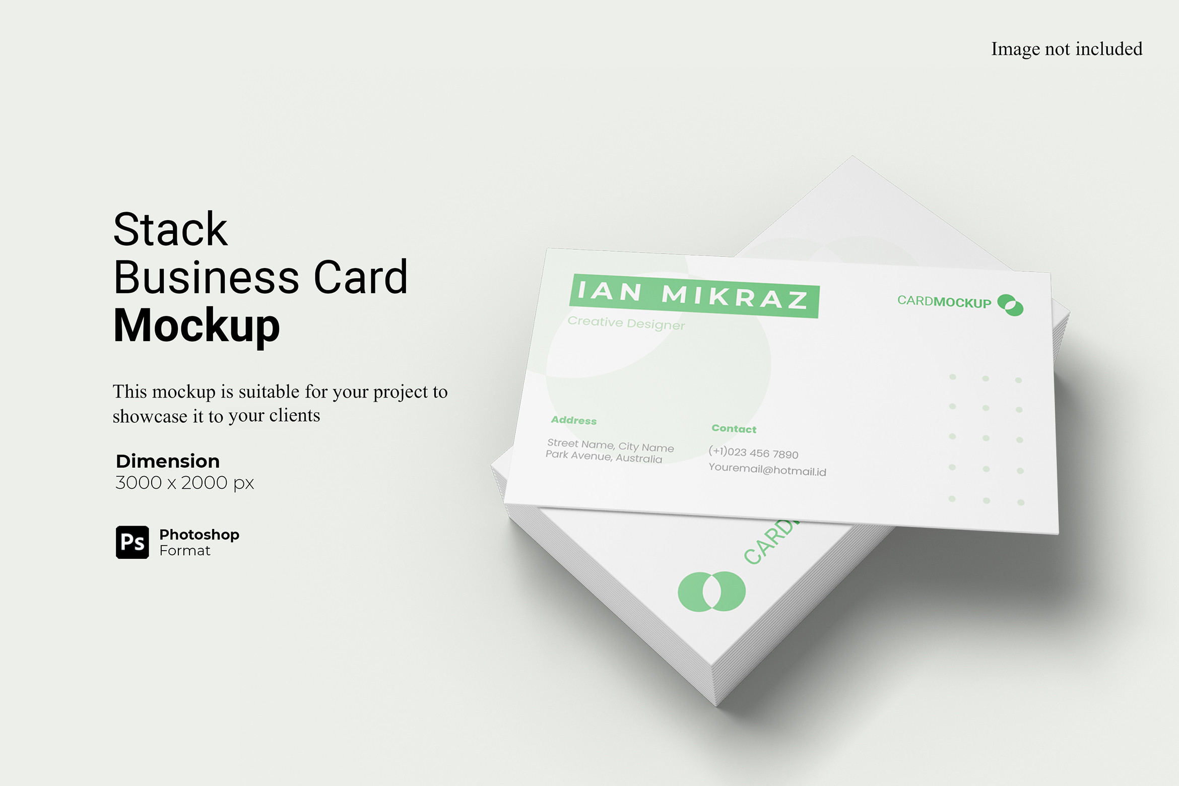 Stack Business Card Mockup Graphic by Ian Mikraz · Creative Fabrica