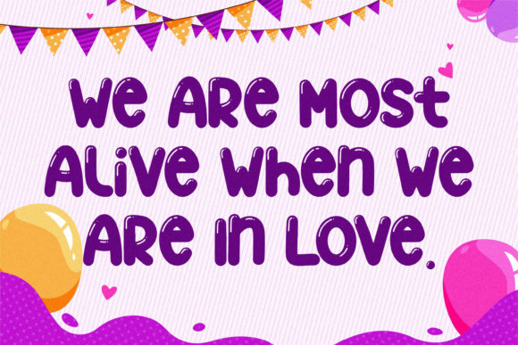 Ballon Dreams Font - Preview 1