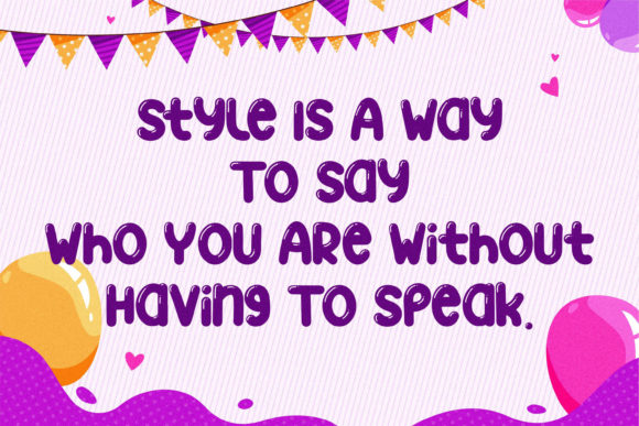 Ballon Dreams Font - Preview 2