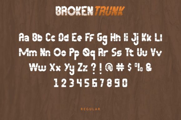 Broken Trunk Font - Preview 3