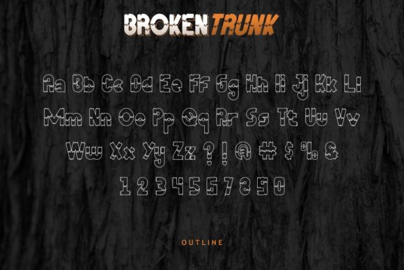 Broken Trunk Font - Preview 5