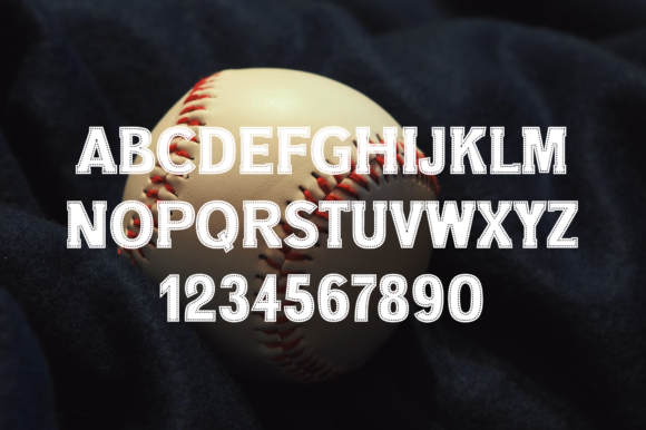 College Stitched Font - Preview 5