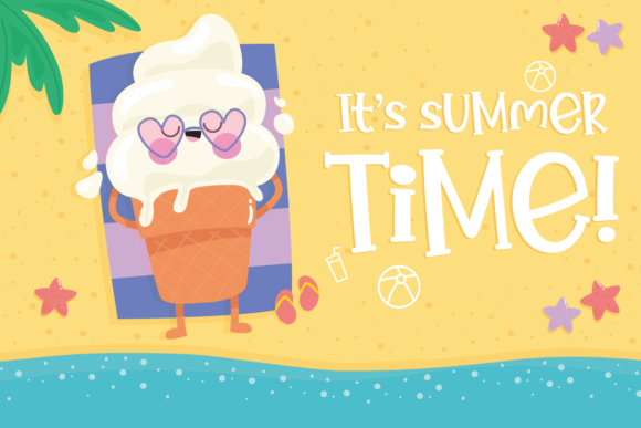 Come on Summer Font PNG with transparent background - Preview 2