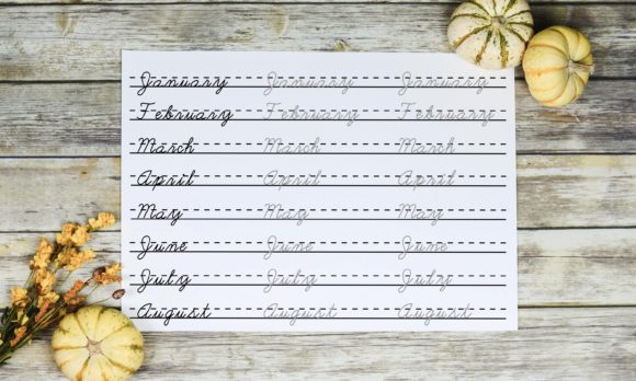 Cursive Letters Font - Preview 3