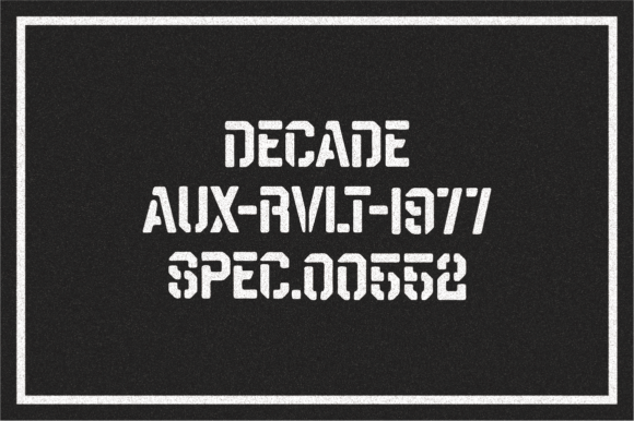Decade Font - Preview 3