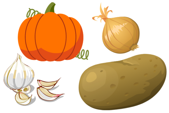 Delicious Vegetables Collection Graphic Food & Drinks By Happiness on paper