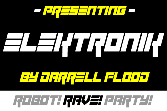 Elektronik Font - Preview 1