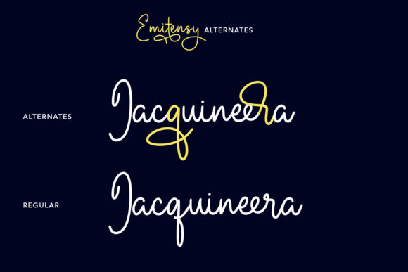 Emitensy Script Font - Preview 6