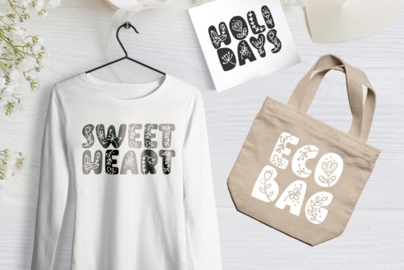 Flower Font - Preview 3