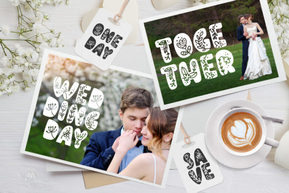 Flower Font - Preview 4