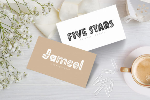 Flower Font - Preview 6