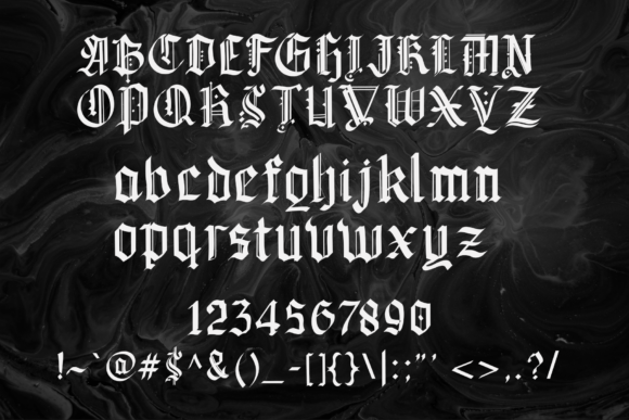 Guyford Font PNG with transparent background - Preview 1