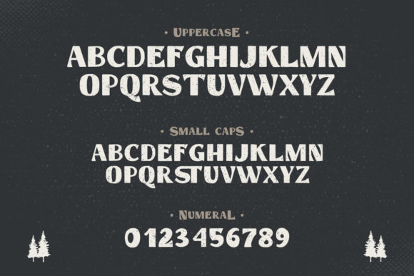 Hastag Vintage Font PNG with transparent background - Preview 1