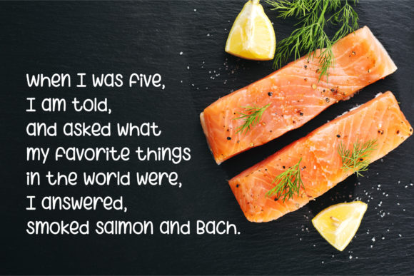 I Love Salmon Font - Preview 2