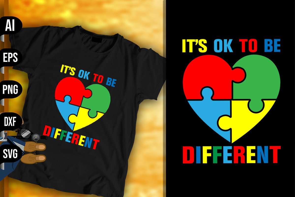 Its Ok to Be Different Graphic by vecstockdesign · Creative Fabrica