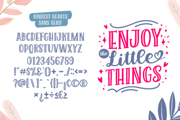 Kindest Hearts Font PNG with transparent background - Preview 1