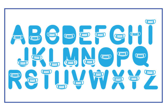 Mask 2021 Font PNG with transparent background - Preview 1