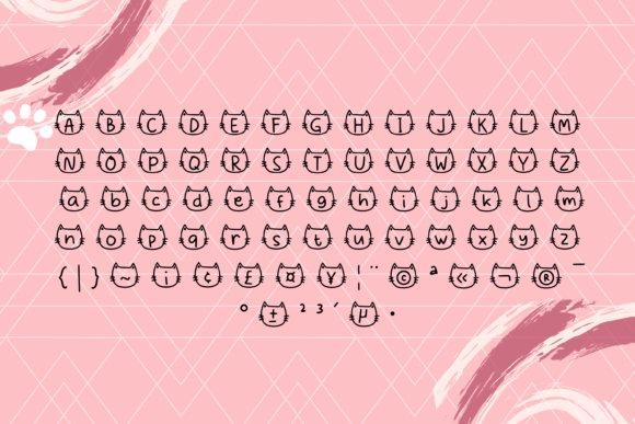 Meows Nepil Font PNG with transparent background - Preview 1