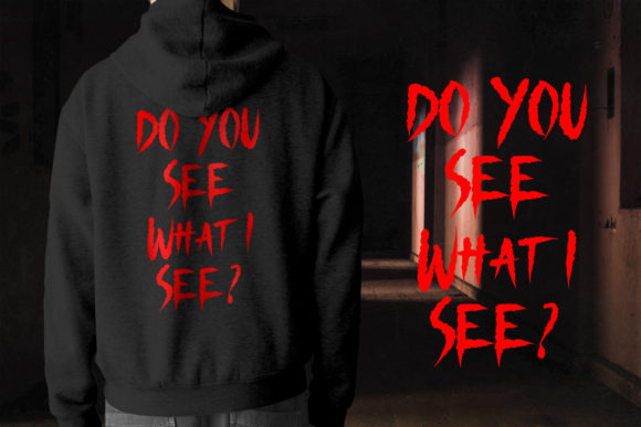 Nightscary Font PNG with transparent background - Preview 5