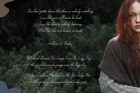 Paulina Beisley Font PNG with transparent background - Preview 1