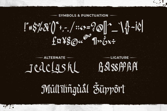 Reclaim Glory Font PNG with transparent background - Preview 2