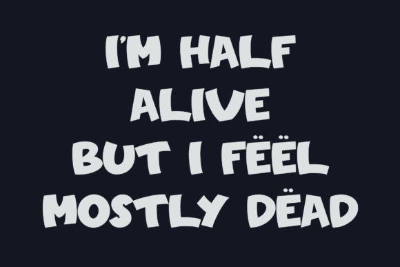 Scoldead Font PNG with transparent background - Preview 4