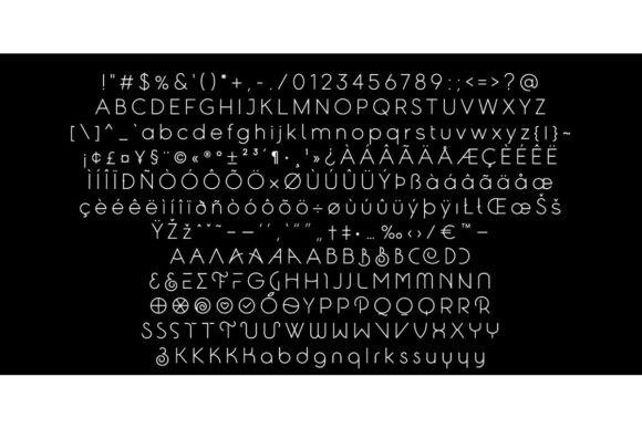 Sklow Font PNG with transparent background - Preview 4
