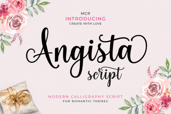 Angista Script Fuentes Caligráficas Fuente Por Mercurial