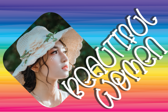 Beautiful Rainbow Font - Preview 2