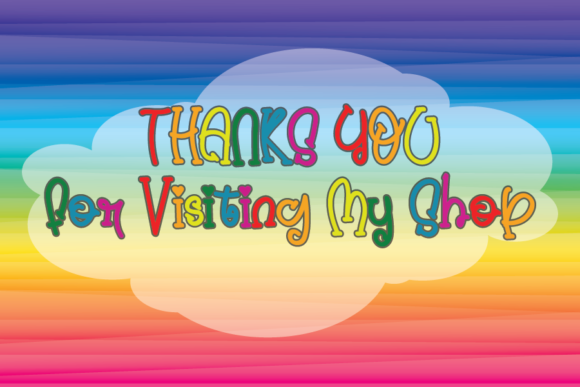 Beautiful Rainbow Font - Preview 4