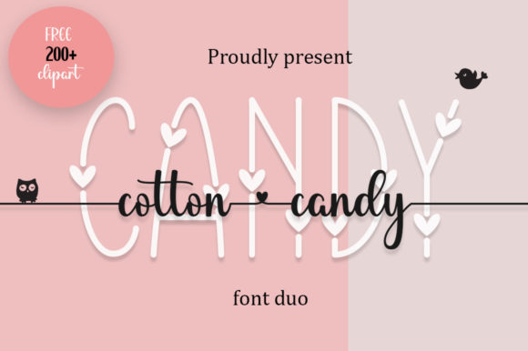 Preview specimen of Cotton Candy decorative font