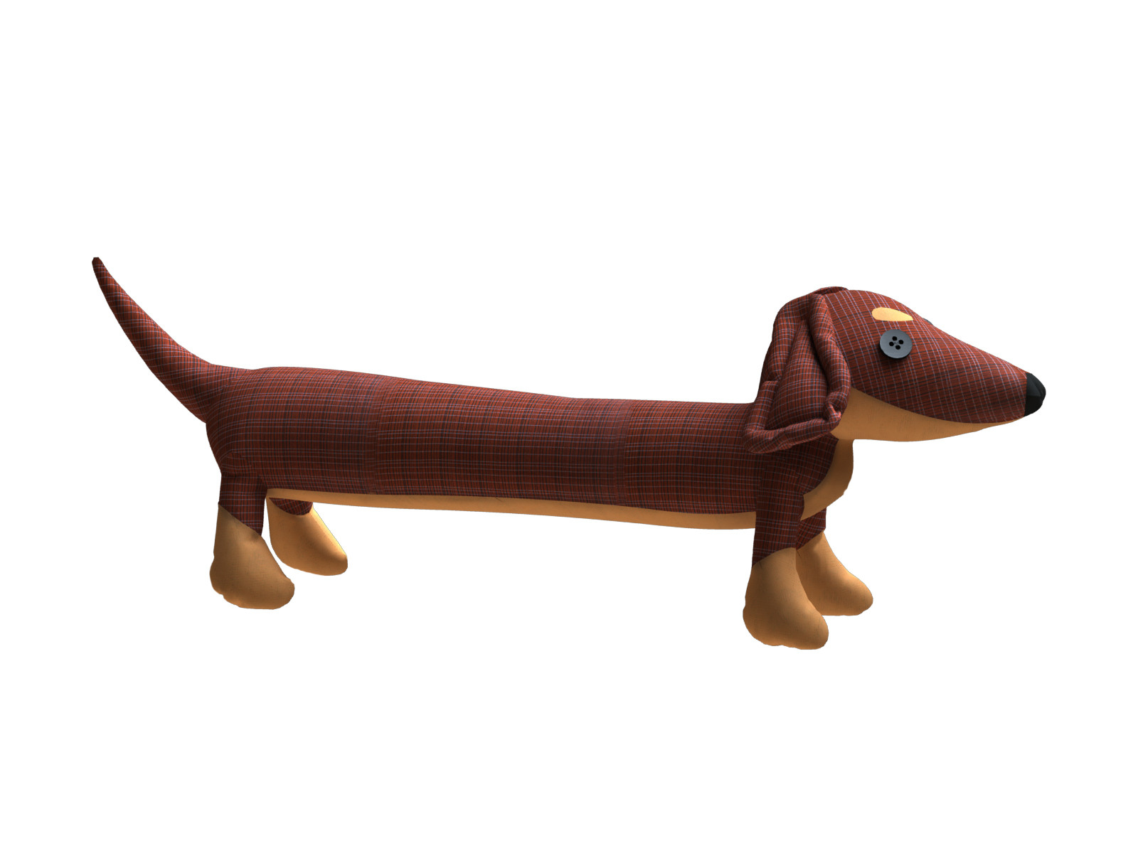 Dog Draft Stopper Plush Pattern