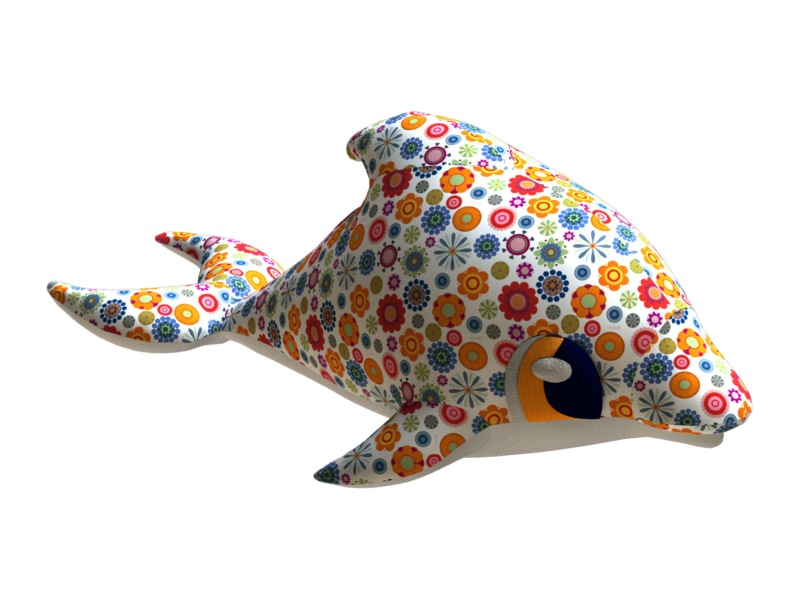 Dolphin Plush Pattern + Resizing