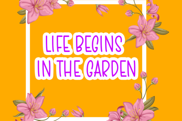 Flower Garden Font - Preview 3