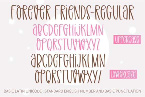 Forever Friends Font PNG with transparent background - Preview 2