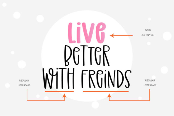 Forever Friends Font PNG with transparent background - Preview 5