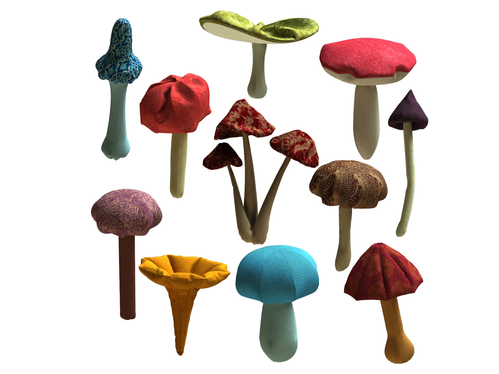 Mushroom Plush Pattern + Resizing