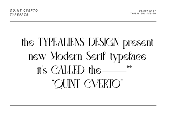 Quint Cverto Font PNG with transparent background - Preview 1