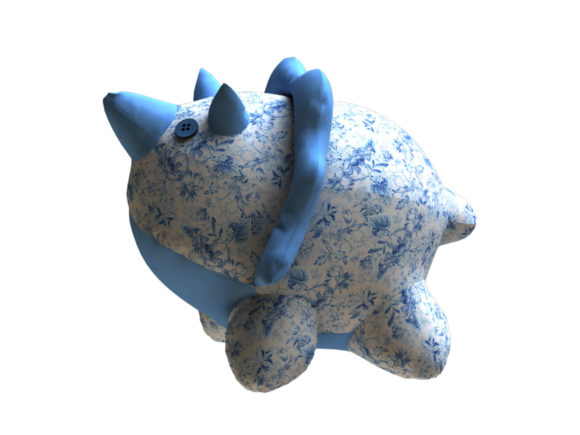 Triceratops Plush Pattern + Resizing