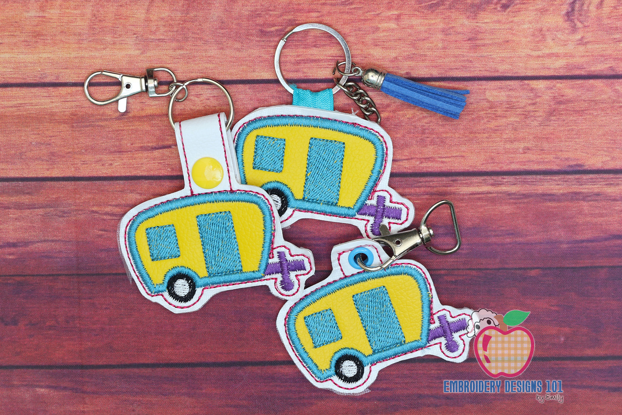 Camper Van Keyfob Keychain