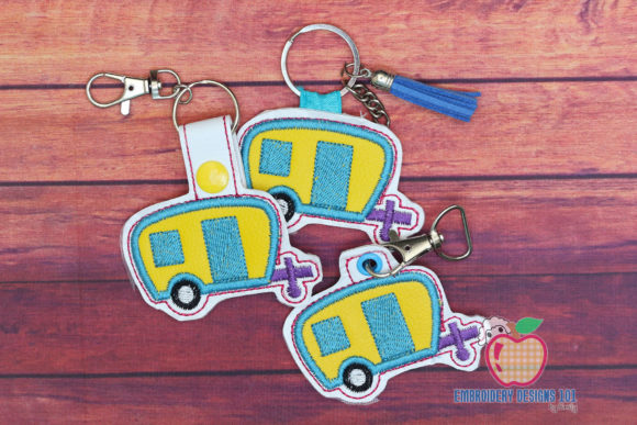 Camper Van Keyfob Keychain