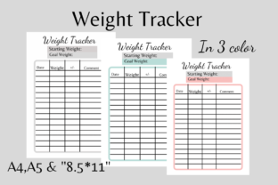 Weight Tracker Graphic by Vin Arts · Creative Fabrica