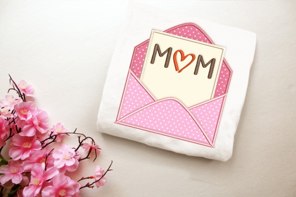 Mother's Day Envelope Applique