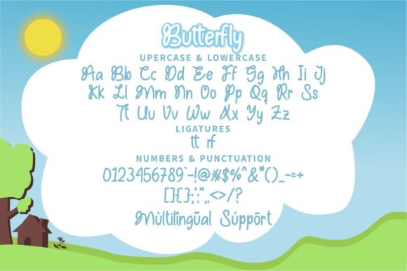 Butterfly Font - Preview 3