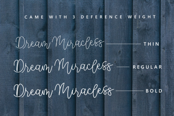 Dream Miracless Font - Preview 1