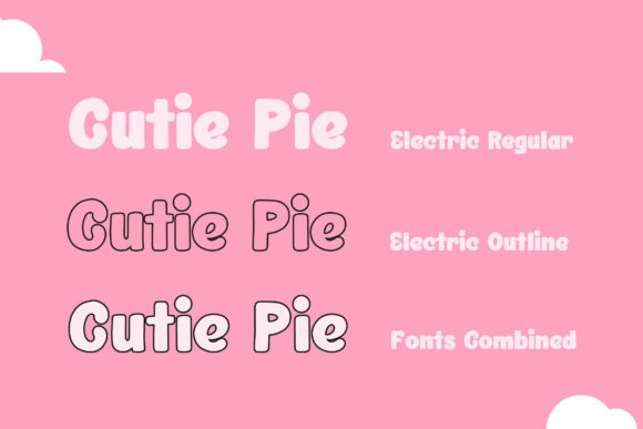 Electric Duo Font PNG with transparent background - Preview 1