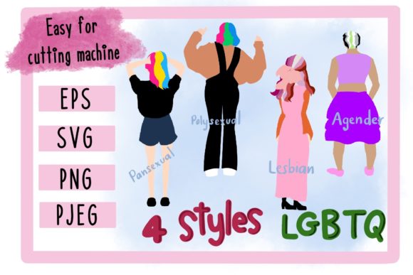LGBT Cut Files Sublimation Graphic Crafts By paroonroj